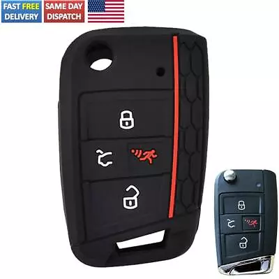 $8.49 • Buy Silicone Remote Key Case Cover For VW Golf GTI Jetta Tiguan Polo Tiguan Atlas