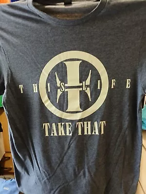 Take That This Life 2024 Tour T Shirt Large Khaki Green • £13.55