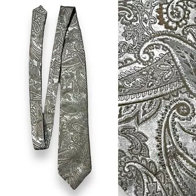 Canali 100% Silk Neck Tie Tonal Paisley Jacquard Made In Italy Designer Office • $44.99