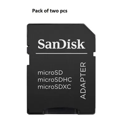 2 Pcs Sandisk Micro Sd Mini TF Card Adapter Micro SD To SD Micro Sd Card • $11.50