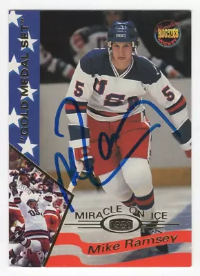 1995 Signature Rookies 1980 Miracle On Ice #27 - Mike Ramsey Autograph - TTM • $19.99