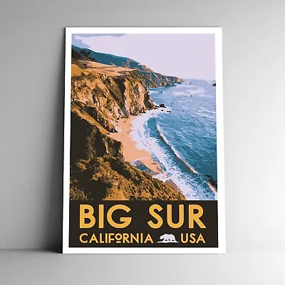 $17.99 • Buy Big Sur National Park Travel Poster / Postcard California USA Multiple Sizes
