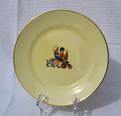 Vintage Roma Pottery  Children’s Plate Child’s Nursery Rhyme Series 7   Diameter • $5