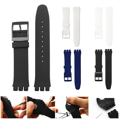 17mm Watch Replacement Band Strap Free Shipping Worldwide Standard For Swatch AU • $5.95