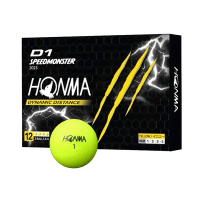 HONMA D1 SPEED MONSTER Yellow 2023 Model 1 Dozen(12 Golf Balls) 3 Piece Golf Bal • $100