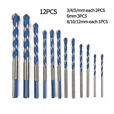 Multi Function 12PCS Drill Bit Set For Construction And Home Improvement • $29.85