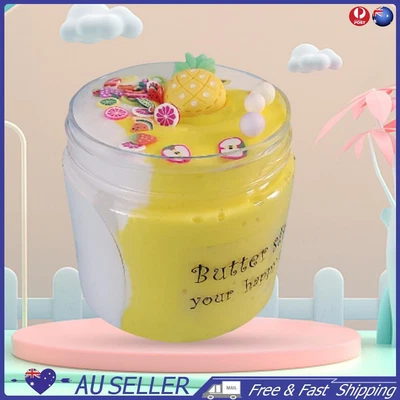 $9.49 • Buy 2 Colors DIY Butter Slime Best Gifts Slime Cup Toy For Boys Girls (Yellow White)