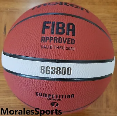 Molten B7G3800 Basketball Comp Leather FIBA  Size 7 - 29.5 BG3800 Series • $39.99