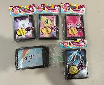 My Little Pony Lot - 2 PK Decks 5 Sets Of MLP Card Sleeves + MLP Coloring Comic • $60