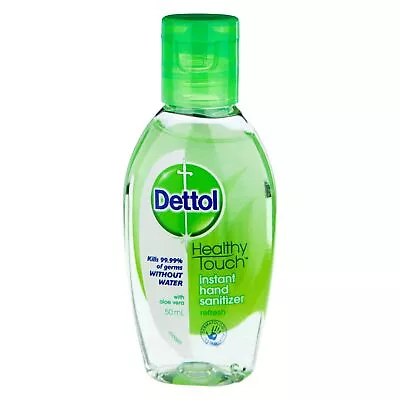 Dettol H/ Sanitiser Rfsh 50ml Healthy Touch Liquid Antibacterial Instant Hand Re • $8.15