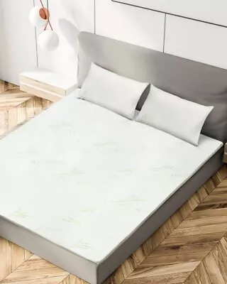 Quality Bamboo Memory Foam Mattress Topper Antiallergic Orthopedic Zip Removable • £41.99