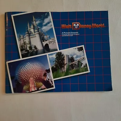 Vintage 1986 Walt Disney World Pictorial Souvenir Book Of Magic Kingdom & EPCOT  • $9.95