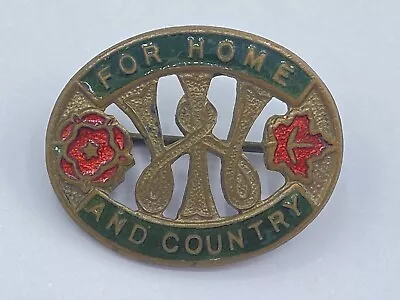 WW2 Women's Institute For Home & Country Federation Badge By W.O.Lewis • $18.94