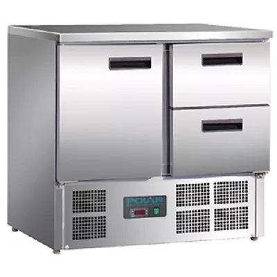 £1427.99 • Buy Polar 1 Door And 2 Drawer Counter Fridge 240Ltr Litre- U637  Catering Commercial