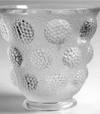 1930 VERLYS Gems Art Glass Crystal Raspberry Vase • $80