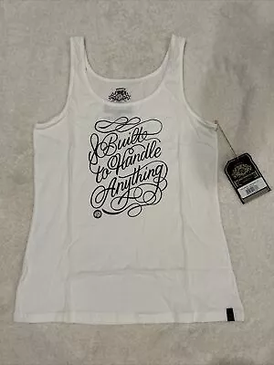 Roland Sands Design RSD Built Women's Tank Top Vintage White 2XL • $30.75