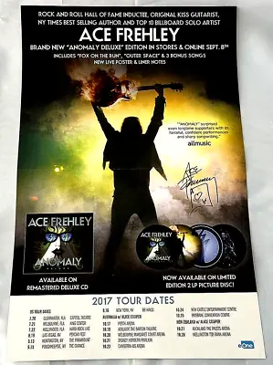 Ace Frehley 2017 Anomaly Promo Poster Tour Dates Promotional Two Sided Spaceman • £28.50