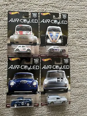 2016 Hot Wheels 4 SET AIR COOLED PORSCHE 356 VW Beetle Fastback FIAT 500 NEW • $48