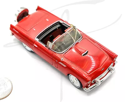 Vintage Diecast Car | 1956 Ford Thunderbird Model Car | Red Scale Car • $9.95