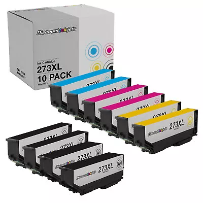 10PK 273XL T273XL BLACK COLOR HY Ink Cartridge For EPSON Expression XP-520 XP600 • $22.89