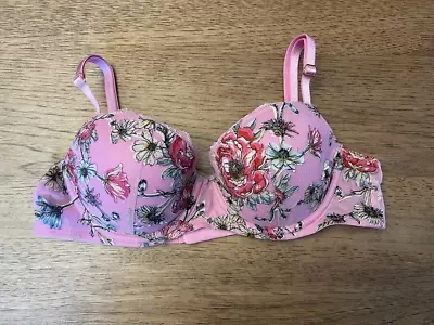 Victoria's Secret Lilac Embroidered 32DDD Dream Angels Light Line Demi Bra • $19.99