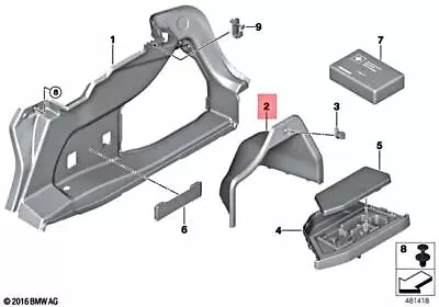 For BMW Genuine Battery Cover Rear Right 51477284136 • $46.24