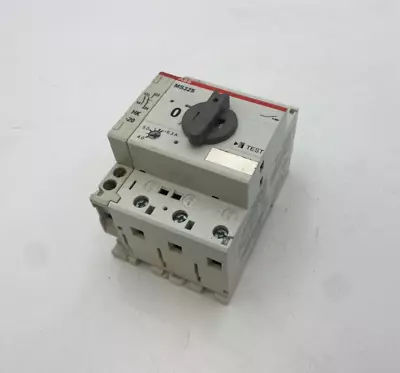 ABB MS325 Manual Motor Starter 4-6.3A 3P 690V 5HP Max Aux Contact DIN Rail Mount • $20