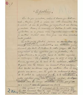 SYVETON (Gabriel) Politician. Autograph Manuscript (Ref. G 5049) • $234.19