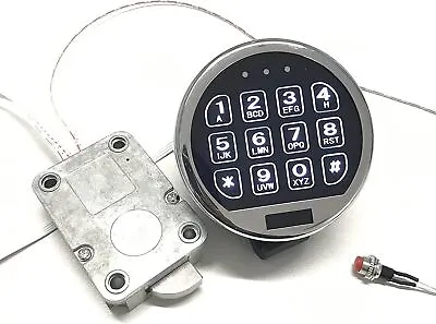 $58.99 • Buy Stack-On Elite Lock LED Keypad Chrome DIY Gun Safe Lock Replacement Swing Bolt