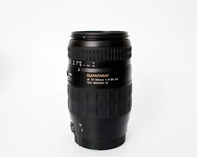 Quantaray 70-300mm F/4-5.6 LD Tele-Macro (1:2) Telephoto Lens For Canon EF • $69.99