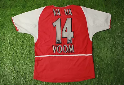 Arsenal London # 14 Va Va Voom 2002/2004 Football Shirt Jersey Home Nike Size M • $46.74