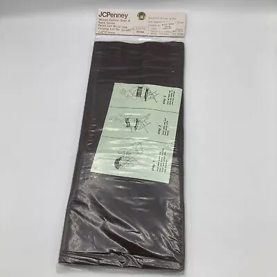 JCPenney Directors Chair Seat Covers Brown Woven Cotton Vintage NOS • $14.39