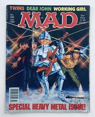 Mad Magazine July 1989 No. 288 Drawn Out Dramas 4.0 VG Very Good No Label • $14.95