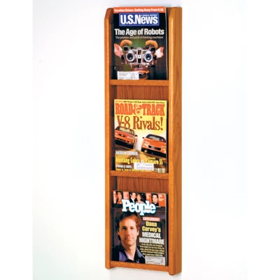 $108.57 • Buy Wooden Mallet Divulge 3 Magazine Wall Display, Medium Oak