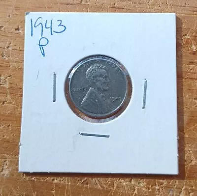 1943 P Lincoln Steel Wheat Penny • $0.25