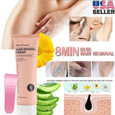 $11.35 • Buy Permanent Hair Removal Cream Painless Legs Pubic Armpit Depilatory Paste 100g