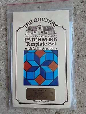 The Quiltery Patchwork Template Set. Rolling Star 14.5ins. • £1.50