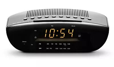 ROBERTS CR9971B Clock Radio Alarm CHRONO-LOGIC VI Dual  FM/AM BLACK • £24.99