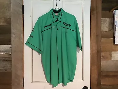 Kawasaki Pit Shirt Green Size XL *EXCELLENT CONDITION* • $25