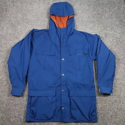 Vintage Sierra Designs 60/40 Parka Jacket Mens Medium Blue Hooded Utility USA • $65