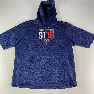 Minnesota Twins Hoodie Men’s XXL Blue Spring Training Baseball MLB Short Sleeve • $13.29