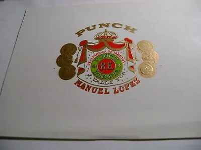 Punch-manuel Lopez-vintage Inner Cigar Box -embossed Label  • $4.99