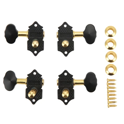 $24.27 • Buy Ukulele Tuning Pegs Machine Heads Tuners For Ukelele Guitar Parts Chrome 2R2L