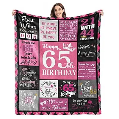 £77.08 • Buy 65th Birthday Gifts For Women Blanket65th Birthday Decorations For WomenGifts...