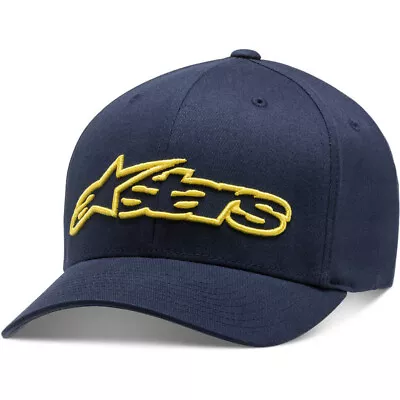 Alpinestars Blaze Flexfit Hat/Cap Cap - Navy/Yellow • $39.99