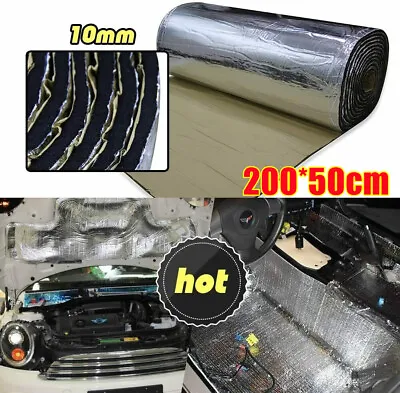 £8.99 • Buy Car Hood Sound Proofing Deadening Heat Noise Insulation Foam Mat 10mm 50x200cm