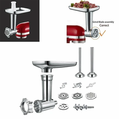 £39.99 • Buy Kitchen Meat Grinder Sausage Stuffer Attachment Set For KitchenAid Stand Mixer