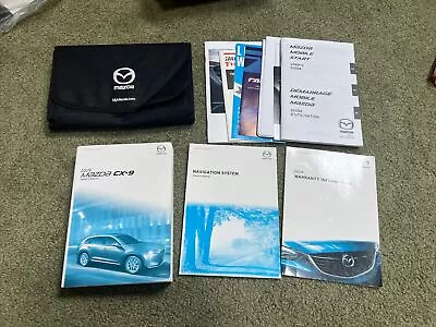 2019 MAZDA CX-9 OWNERS MANUAL KIT WITH NAVIGATION & Cover • $34.99