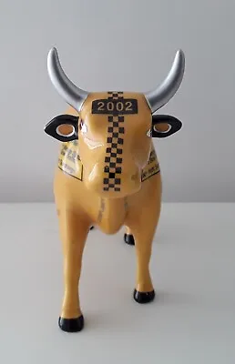 Vintage COW PARADE NYC TAXI COW  Retired Year 2002 VGC New York City Americana • £14.95