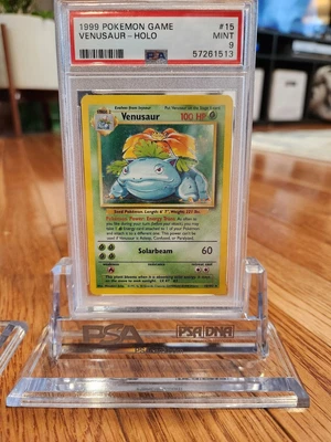 $172.50 • Buy Venusaur Holo Rare 1999 WOTC Pokemon Card 15/102 Base Set PSA 9 MINT